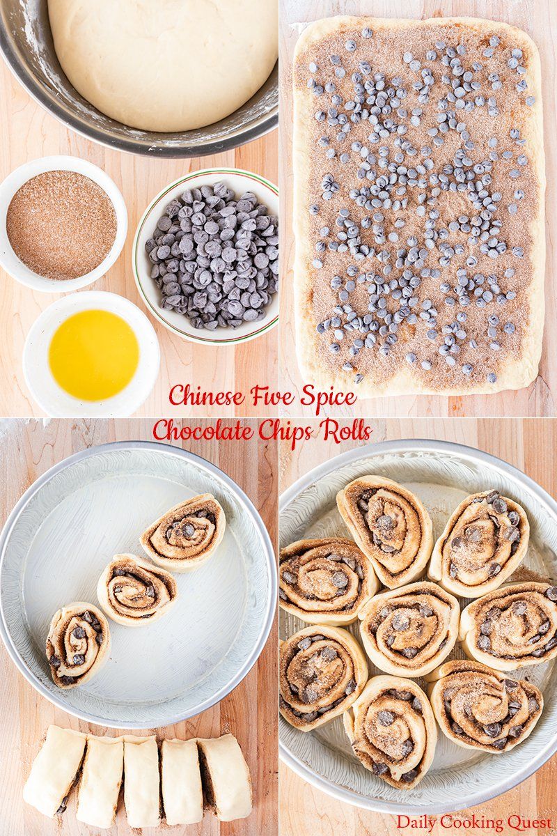 Chinese Five Spice Chocolate Chips Rolls Recipe Daily Chinese Five Spice Chocolate Chips Rolls Recipe Daily