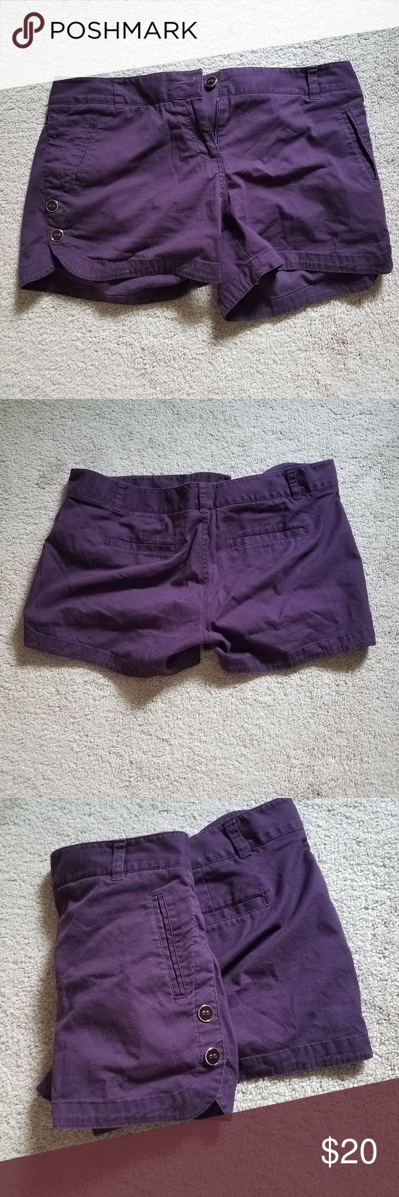 The Limited Eggplant shorts | Shorts, Women shopping, Womens shorts