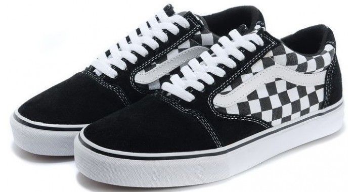 black n white vans