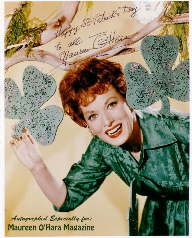 Happy St. Patrick's day | Maureen o'hara, Old movie stars, Golden age of hollywood