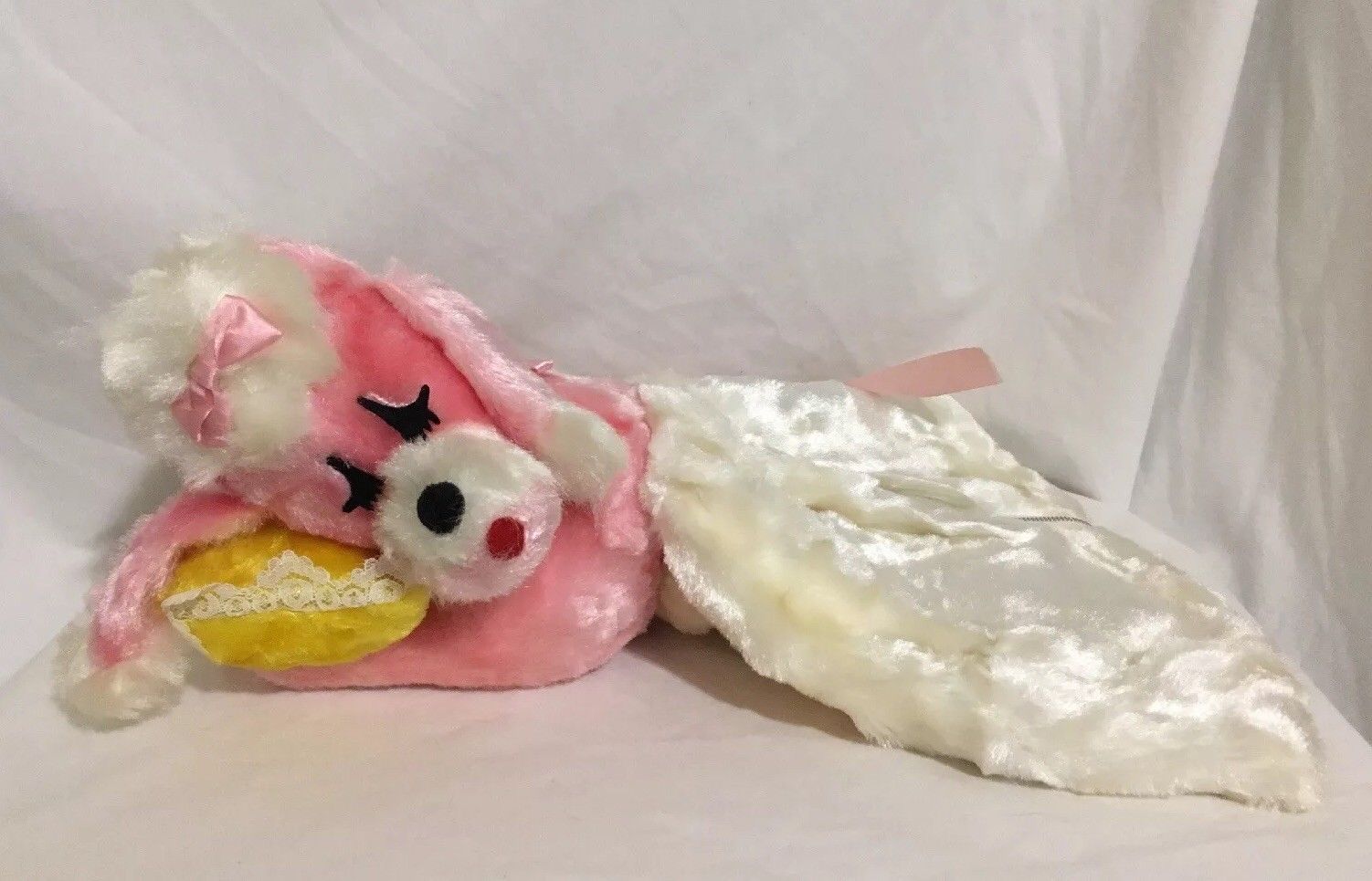 Vintage Sears Roebuck & Co Sleeping Poodle Dog Plush Pajama Bag 1960's Vintage Sears Roebuck & Co Sleeping Poodle Dog Plush Pajama Bag 1960's