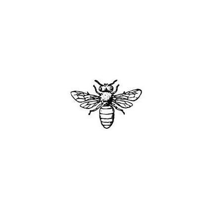 Honey Bee UNMOUNTED bug rubber stamp, summer, bug, bullet journal, planner, mail art, Sweet Grass Stamps #9 #rubberstamping