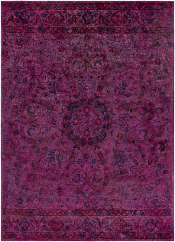 Over Dyed Persian Mahal Hot Wool Rug Pink Purple Blue 7ft 6in X 10ft 7in Rugs Diy Rug Luxury Rug