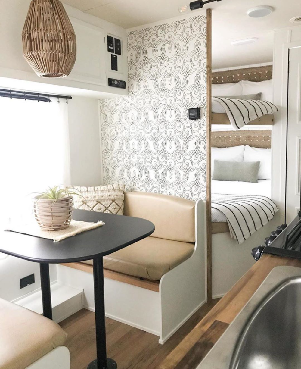 Camper Trailer Remodel, Vintage Camper Remodel, Diy Camper Remodel, Camper Renovation, Camper Trailers, Glamping Trailer, Travel Trailers, Trailer Decor, Vintage Airstream