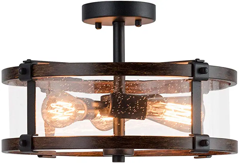 black iron light fixtures Glass ceiling lamps, Ceiling