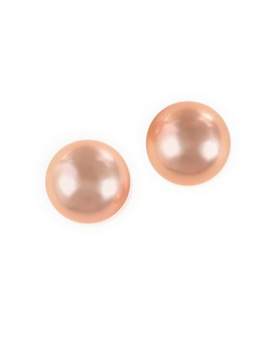 Effy 9mm Pink Pearl And 14k Yellow Gold Stud Earrings Women S Effy 9mm Pink Pearl And 14k Yellow Gold Stud Earrings Women S