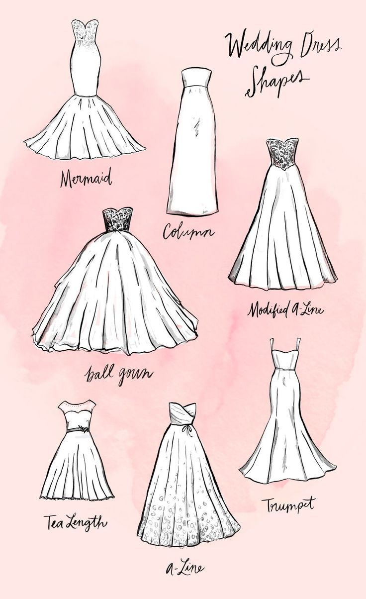 Everything You Ever Wanted to Know About Wedding Dress Silhouettes Everything You Ever Wanted to Know About Wedding Dress Silhouettes