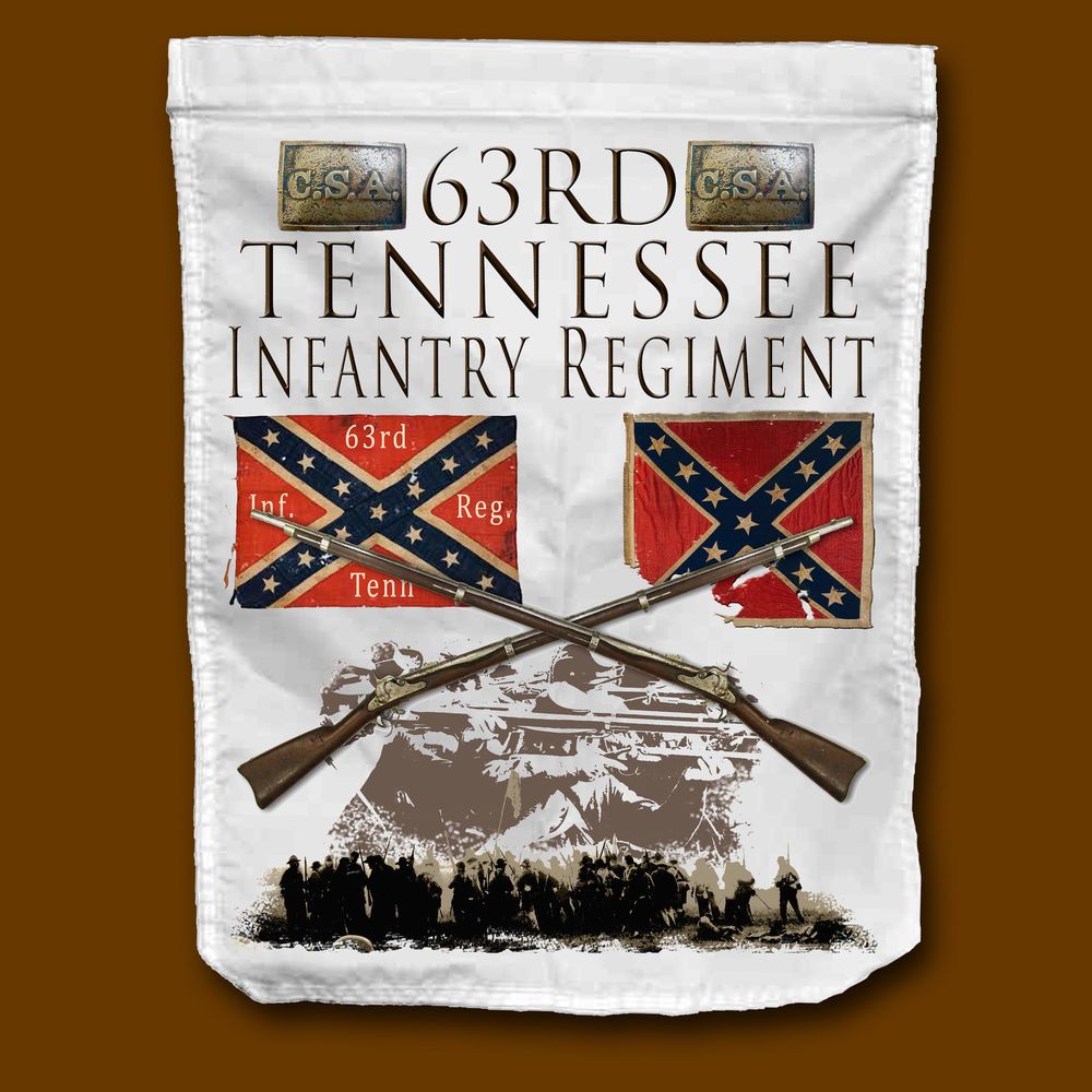 Civil War 63rd Tennessee Infantry Regiment garden flag Civil war