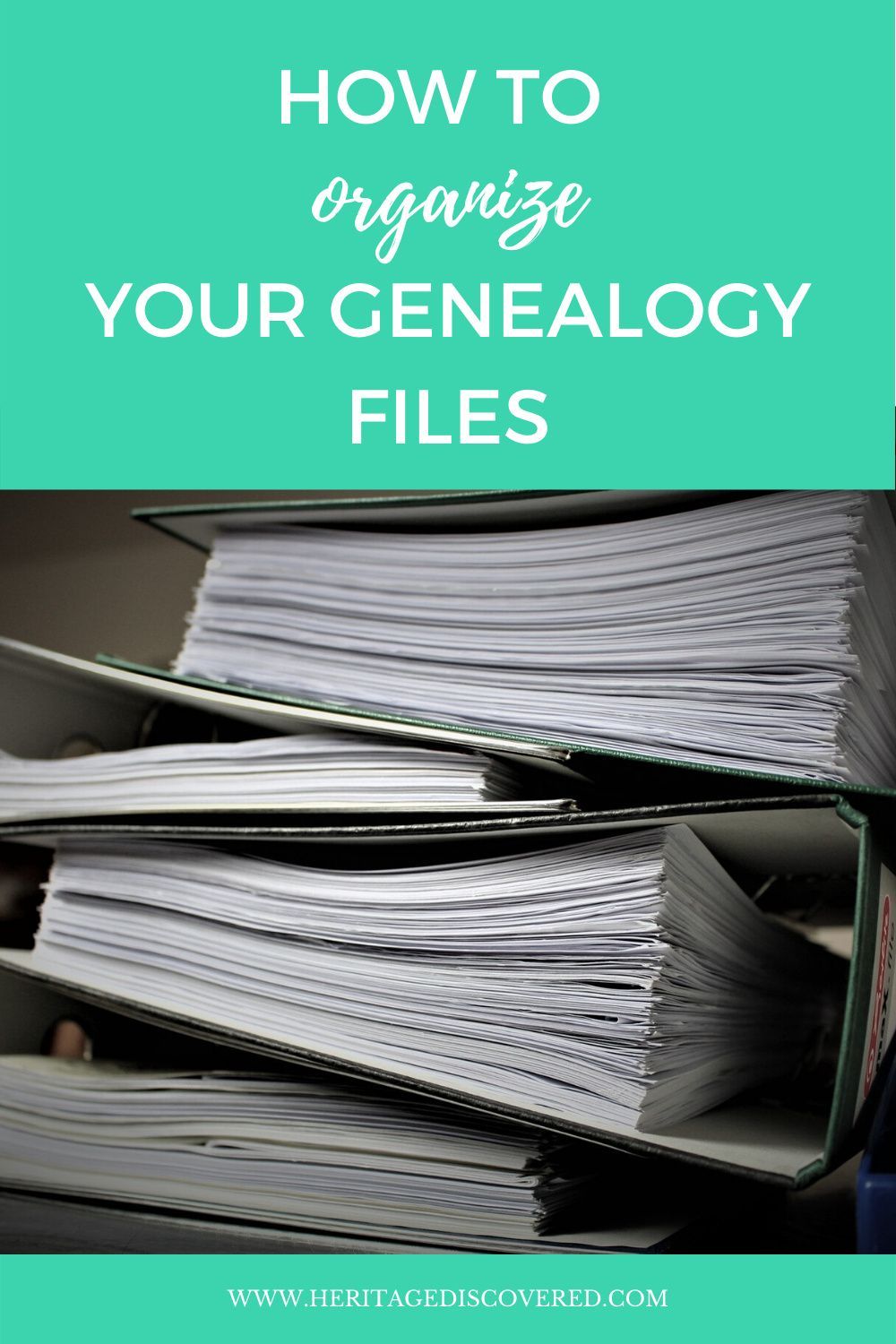 How to Organize Your Genealogy Files With Binders