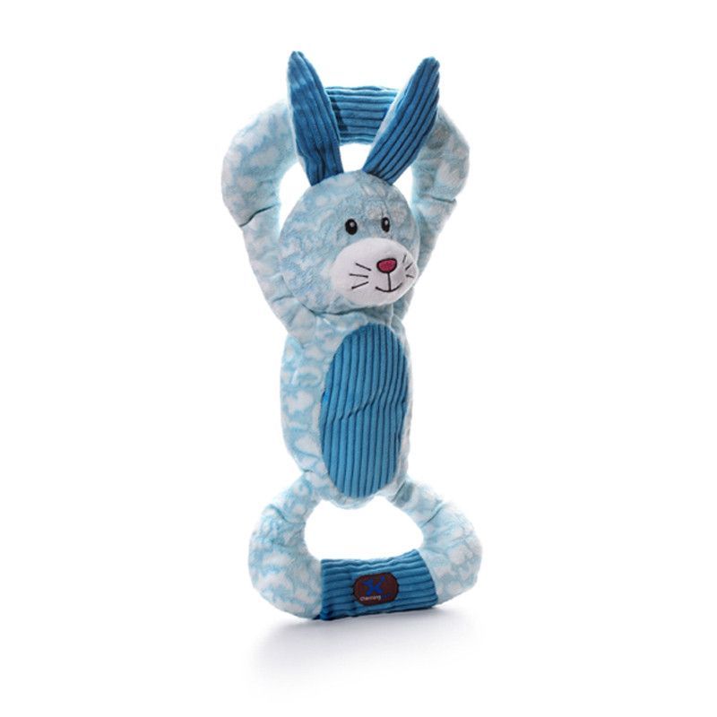 Huggable Tuggables Dog Toys Blue Bunny Huggable