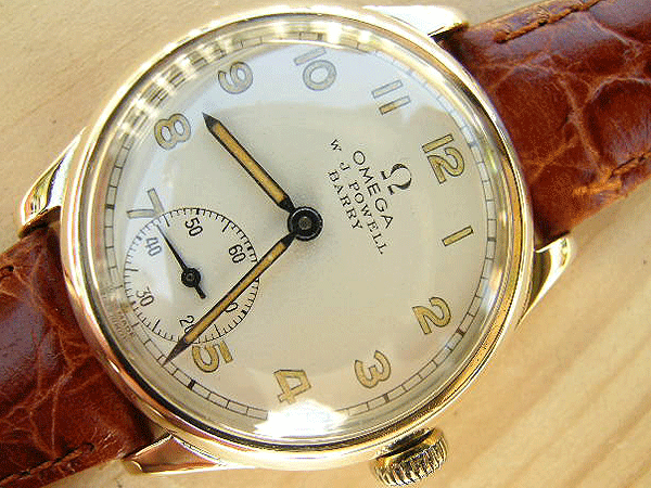 Omega gold with double signed Welsh dial 1938 | Vintage Omega gold with double signed Welsh dial 1938 | Vintage