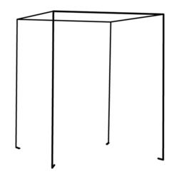 Antique Drapery Rod Iron Four Poster Freestanding Bed Canopy Antique Drapery Rod Iron Four Poster Freestanding Bed Canopy Black California King