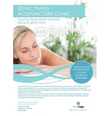 a6 acupuncture clinic leaflets printing flyers designs health acupuncture flyer