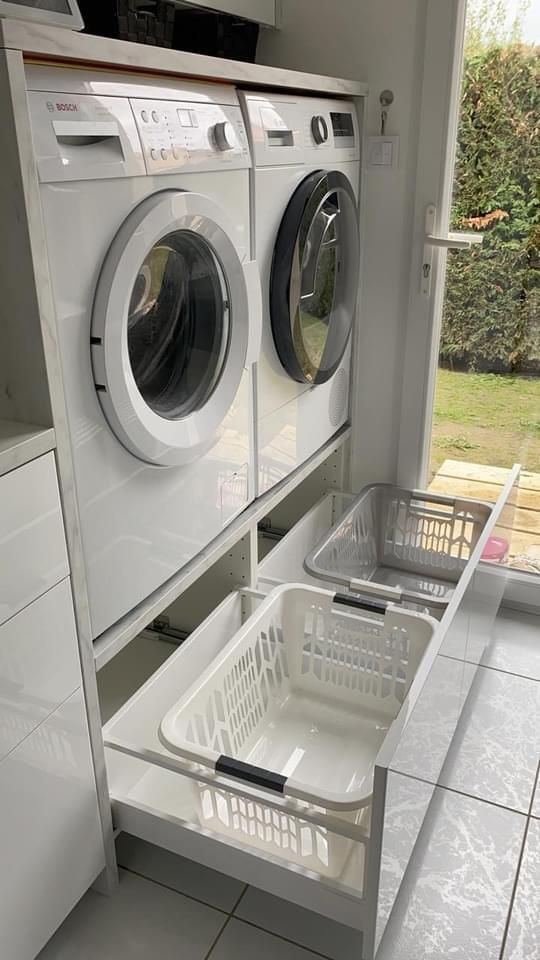Laundry Room Layouts, Modern Laundry Rooms, Laundry Room Remodel, Bathrooms Remodel, Bathroom Remodeling, Remodeling Ideas, Kitchen Remodel, Bathroom Remodel With Tub, Dream Laundry Room
