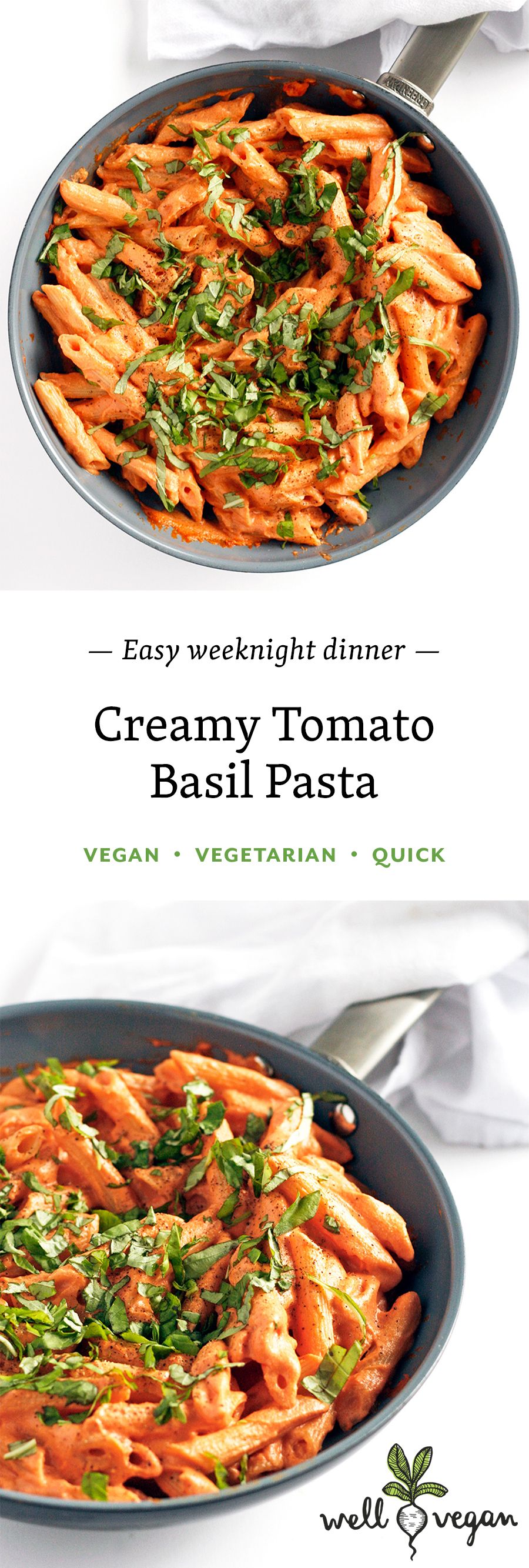 Tomato Basil Cream Pasta Tomato Basil Cream Pasta