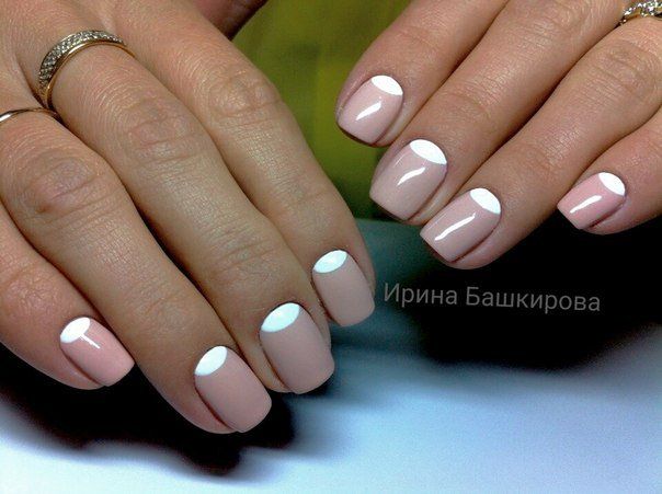 Ногти маникюр фото лунный белый Ногти маникюр фото лунный белый
