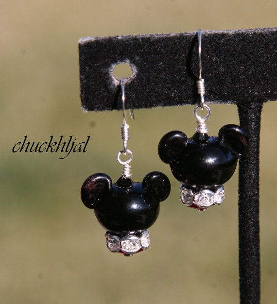 For the Love of Mickey Mouse Disney Inspired by TheGlassPixie Disney Mickey, Mickey Mouse, Style Disney, Melting Glass, Disney Treasures, Disney Experience, Holiday Accessory, Christmas Mouse, Sterling Silver Findings
