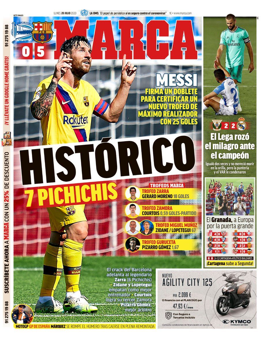 LaPortada Histórico Messi: Pichichis | marca, Messi