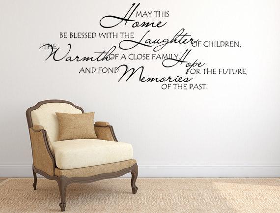 blessed home inspirational wall decal | _products | pinterest | wall