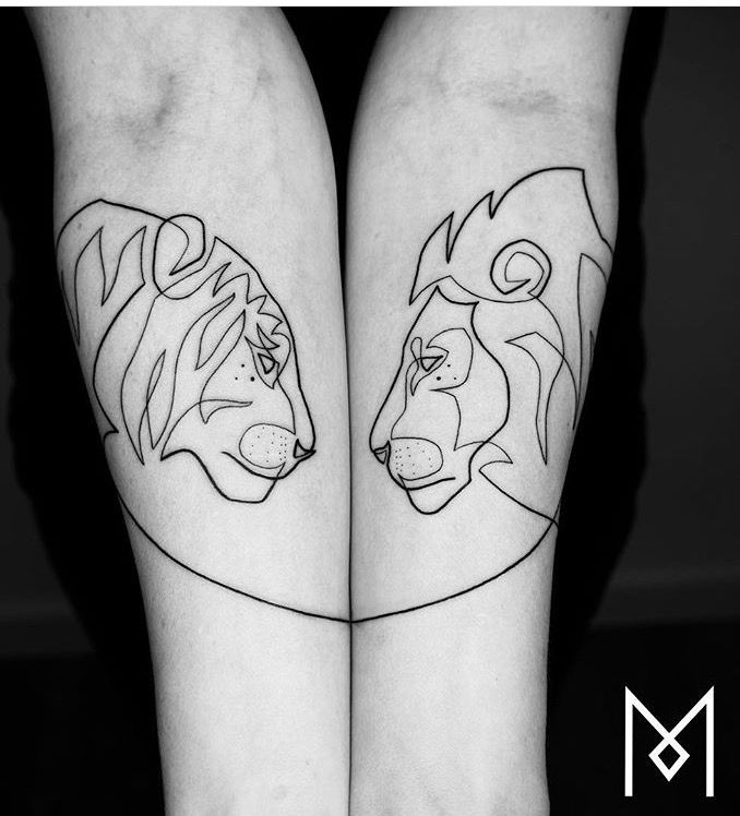 Pics Of My Favorite Geometric Tattoos парные идеи для