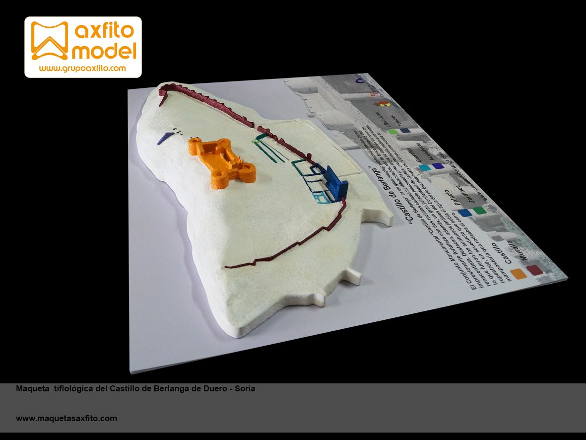 Maqueta Tiflológica Castillo De Berlanga De Duero Maquetas Táctiles Invidentes Grupo Axfito Maquetas En Soria Maquetas Disenos De Unas Castillos