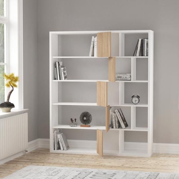 Rosco Bookcase With Doors In 2019 Bookcases Shelving Roscoetoo Bookcase With Doors White Oak Grey Brown Red Colours