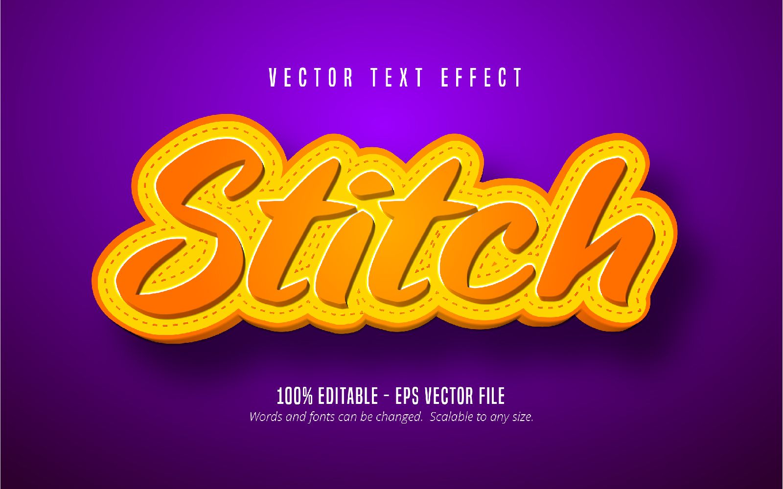 Stitch - Editable Text Effect, Comic And Cartoon Text Style, Graphics Illustration Fonts Design, Vector Design, 3d Text Effect, Back Stitch, Text Style, Text Effects, Photo Template, Resume Templates, Cartoons Comics