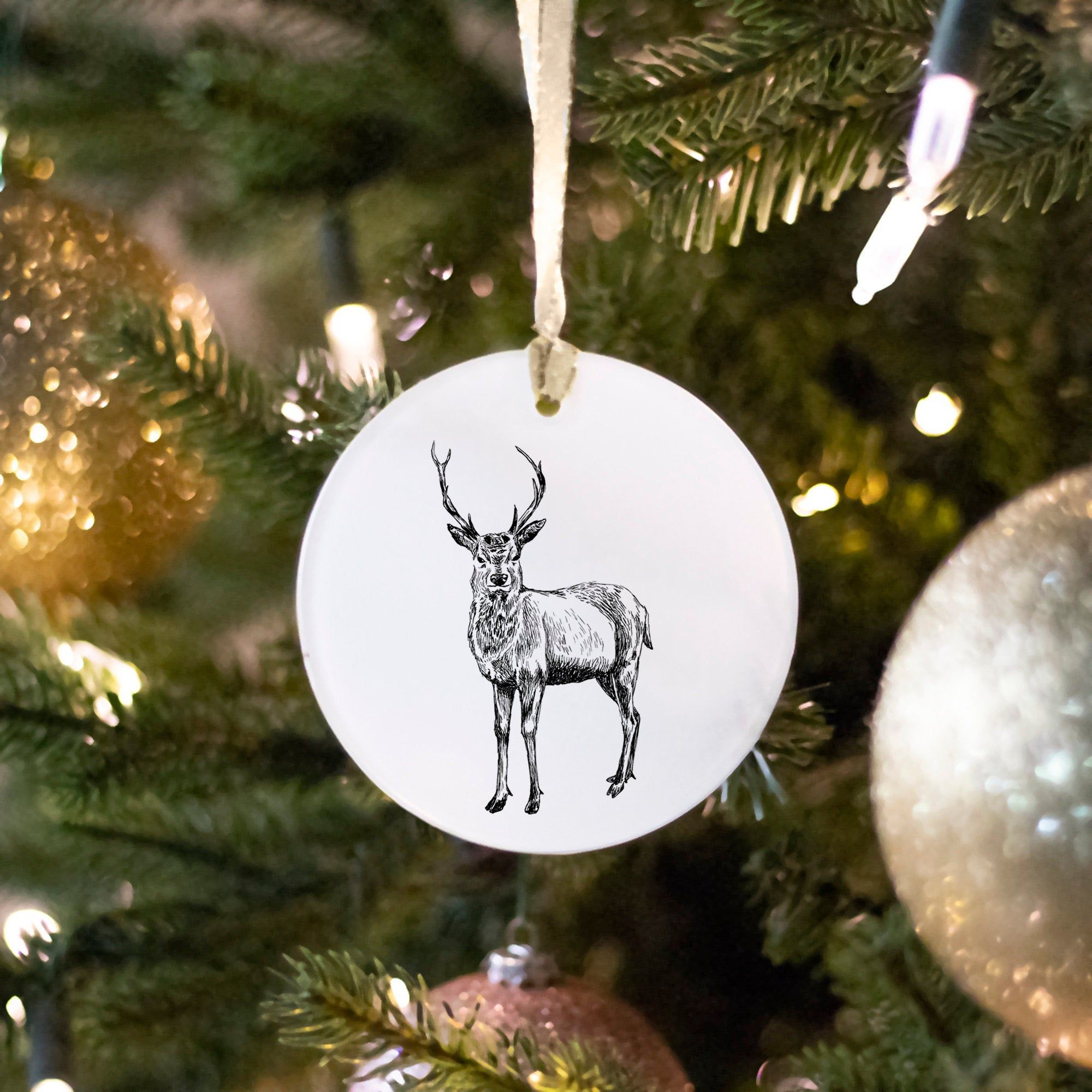 Christmas Deer Ornament Christmas Glass Ornament Christmas Tree Decor Glass Christmas De Glass Christmas Decorations Hipster Decor Glass Christmas Ornaments
