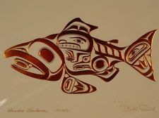 4 New Copper BILL REID Art Cards killer whale*eagle*salmon*raven HAIDA