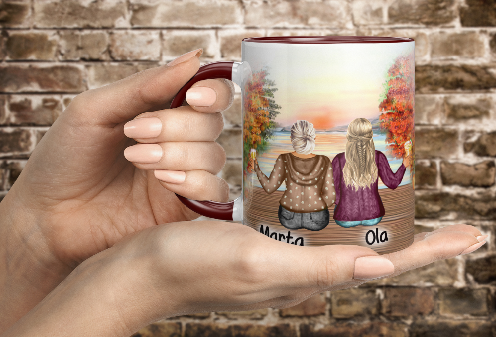 Kubek dla Przyjaciółek – Jesień (1) – Victorian Art Victorian Art, Beer Mug, Mugs, Glasses, Tableware, Eyewear, Eyeglasses, Dinnerware, Tumblers