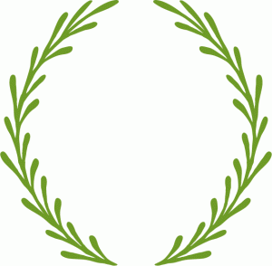 Download Leaf garland wreath frame | Silhouette design, Flex banner ...
