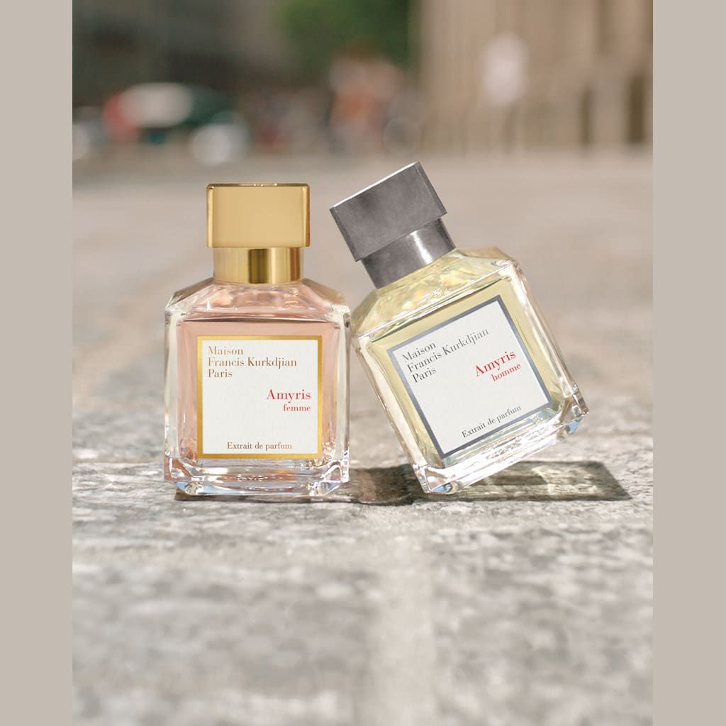 Maison Francis Kurkdjian 2.4 oz. Amyris Femme Extrait de Parfum Amyris is a luminous fragrance steeped in natural, urban elegance, reflecting a vibrant parisian lifestyle. In this new Extrait de parfum composition, Francis Kurkdjian infused new energy to the duo featuring amyris from Jamaica and iris from Florence: a floral-sunny accent for her, heightened by jasmine absolute, a playful whirlwind of the senses. Olfactory Family: Fruity floral bouquet Olfactory Notes: Mandarin blossom, Pear ac... Harrods, Neiman Marcus, Parisian Lifestyle, Dior Perfume, Aqua, Hair Mist, Woody Notes, Fragrance Parfum