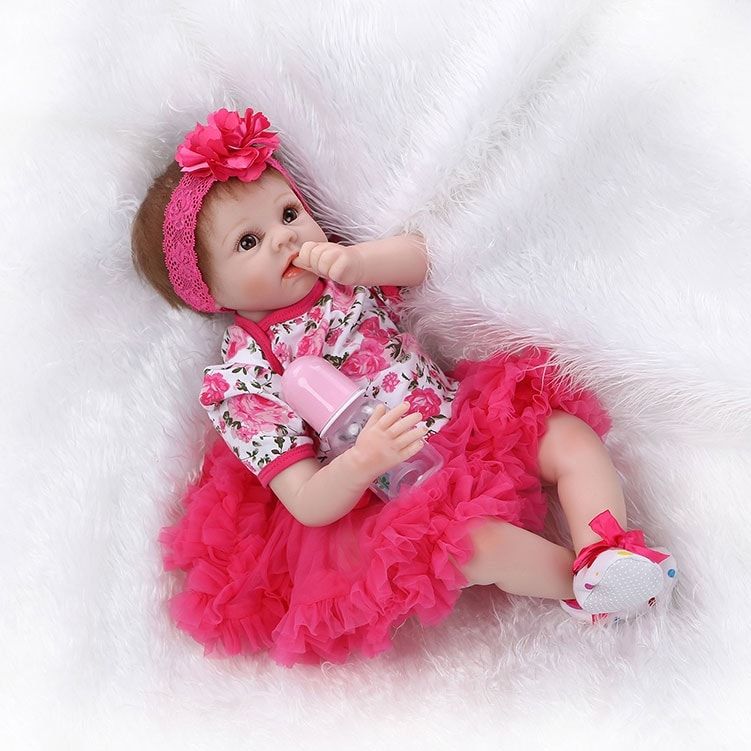 Doll Clothes 22inch Girl Baby Dress Skirt Outfits Kids Gift Pink Handmade Pink Doll Clothes 22inch Girl Baby Dress Skirt Outfits Kids Gift Pink Handmade Pink