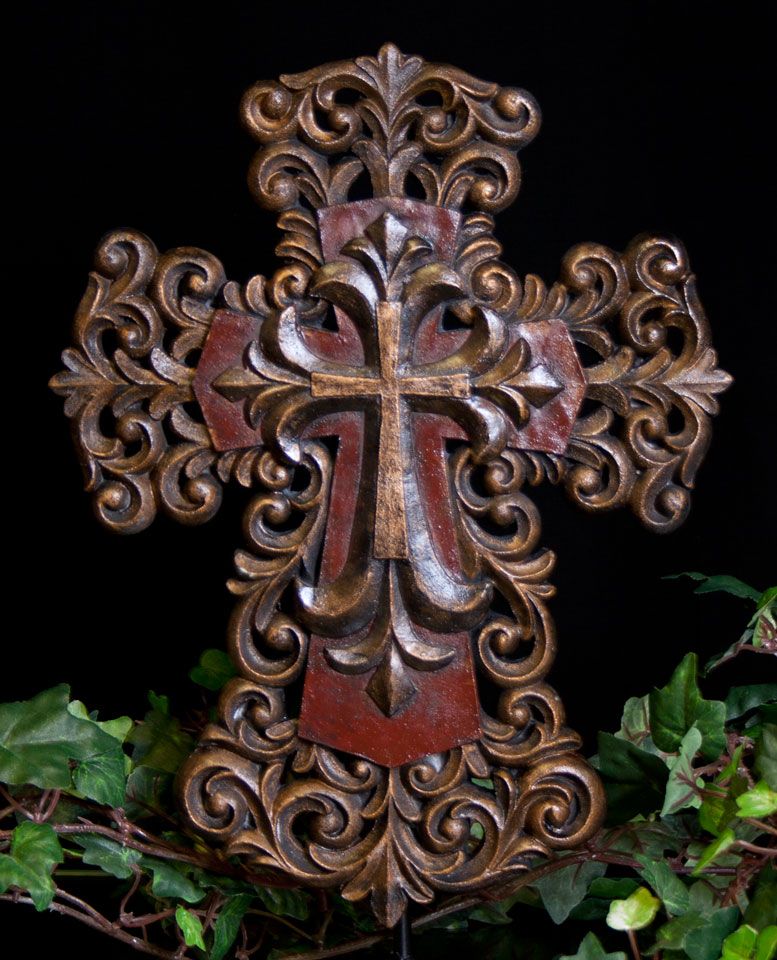 Love and Jesus Wall Decor Peace Peace Sign Heart Layered Wall Cross