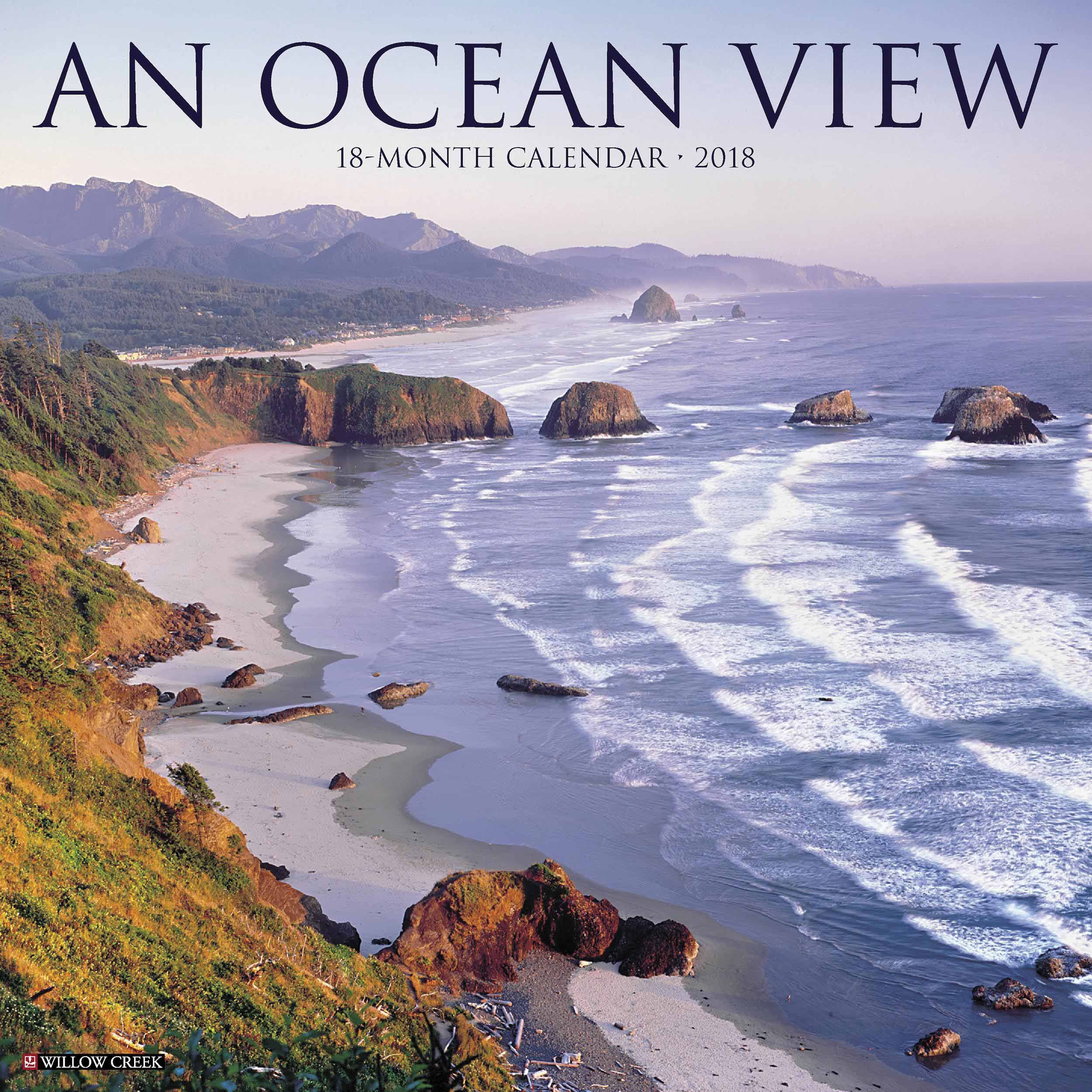 An Ocean View Calendar 2018 Ocean view, Wall calendar, Ocean
