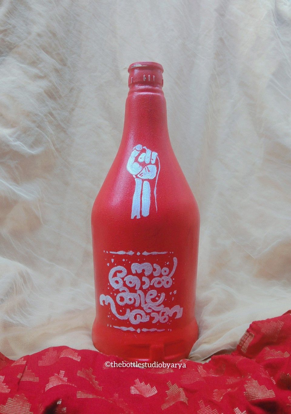 Pin By Arathi Raj On Bottle Art By Arya Unni In 2020 Diy Glass Bottle Crafts Glass Bottle Crafts Glass Bottle Diy