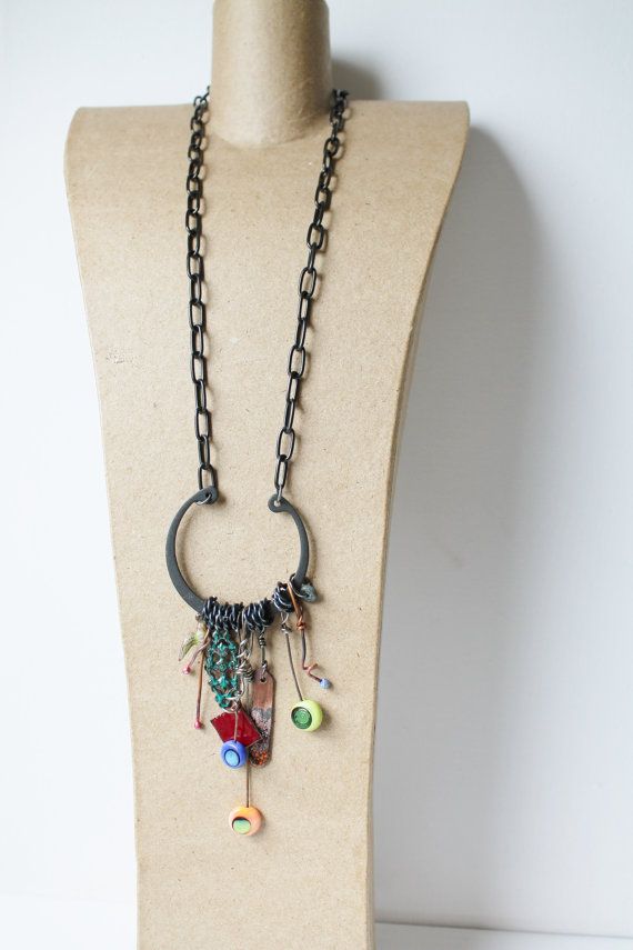 Deep Red Lampwork Pendant Little Bird Fall Pendant Necklace
