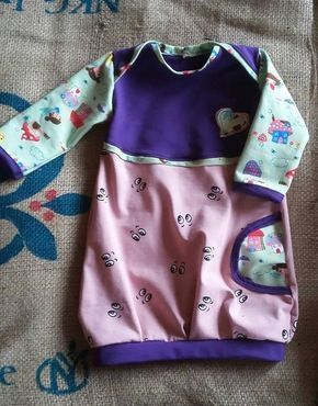 Babyballonkleid nähen - Freebook Wirbelkind #babyshirts