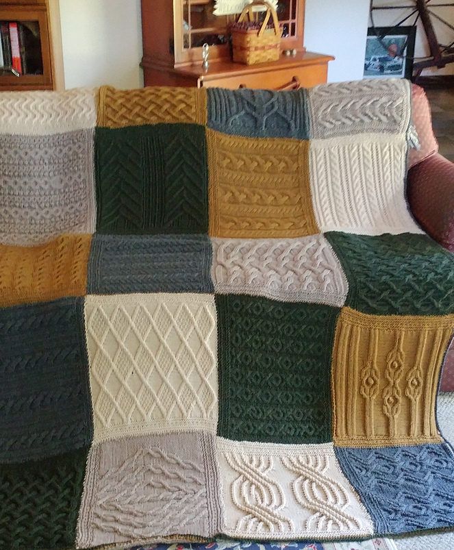 Free Knitting Pattern for Norah Gaughan Sampler Afghan | Knitting ...