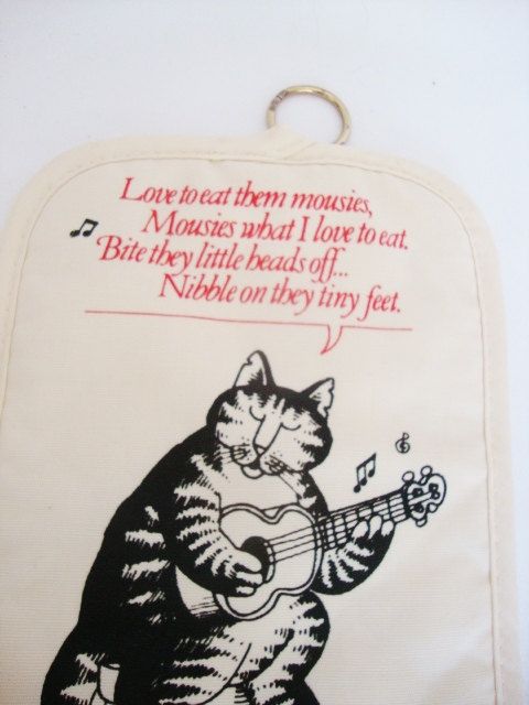 Kliban Cat Love To Eat Them Mousies Print Kliban Cat Love To Eat Them Mousies Print