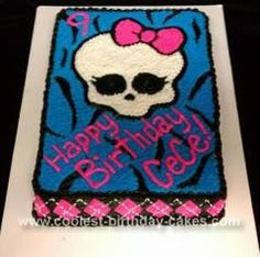 coolest homemade monster high cake monster high cakes monster monster high sheet cakes