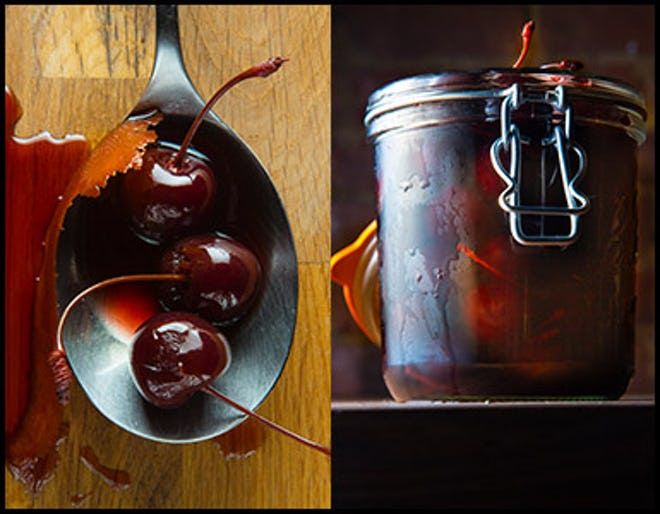 Brandied Cherries | Tasting Table | Recipe | Brandied cherries recipe