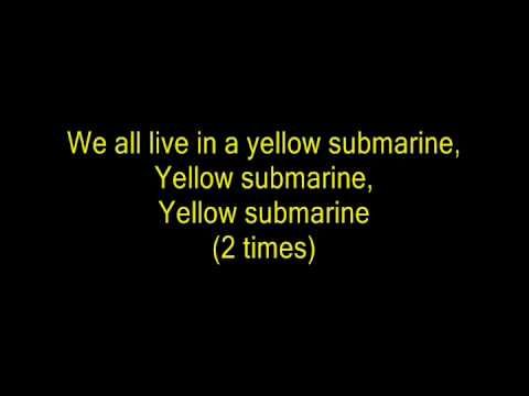 text yellow submarine song text yellow submarine song