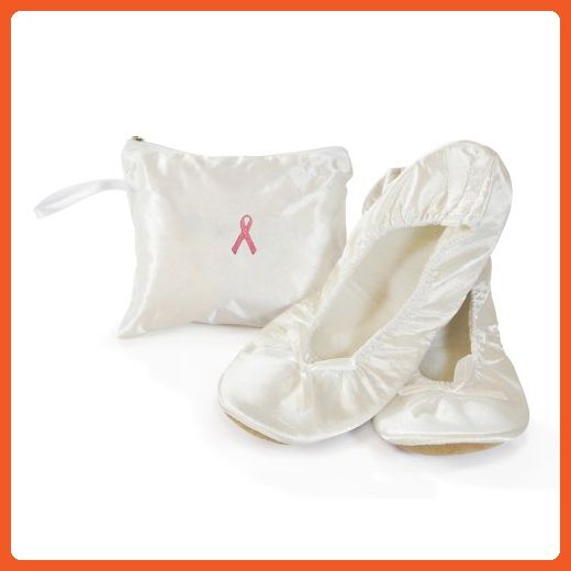Cathy'S Pink Ribbon White Ballet Shoes, 5/6 Small - Flats for women
