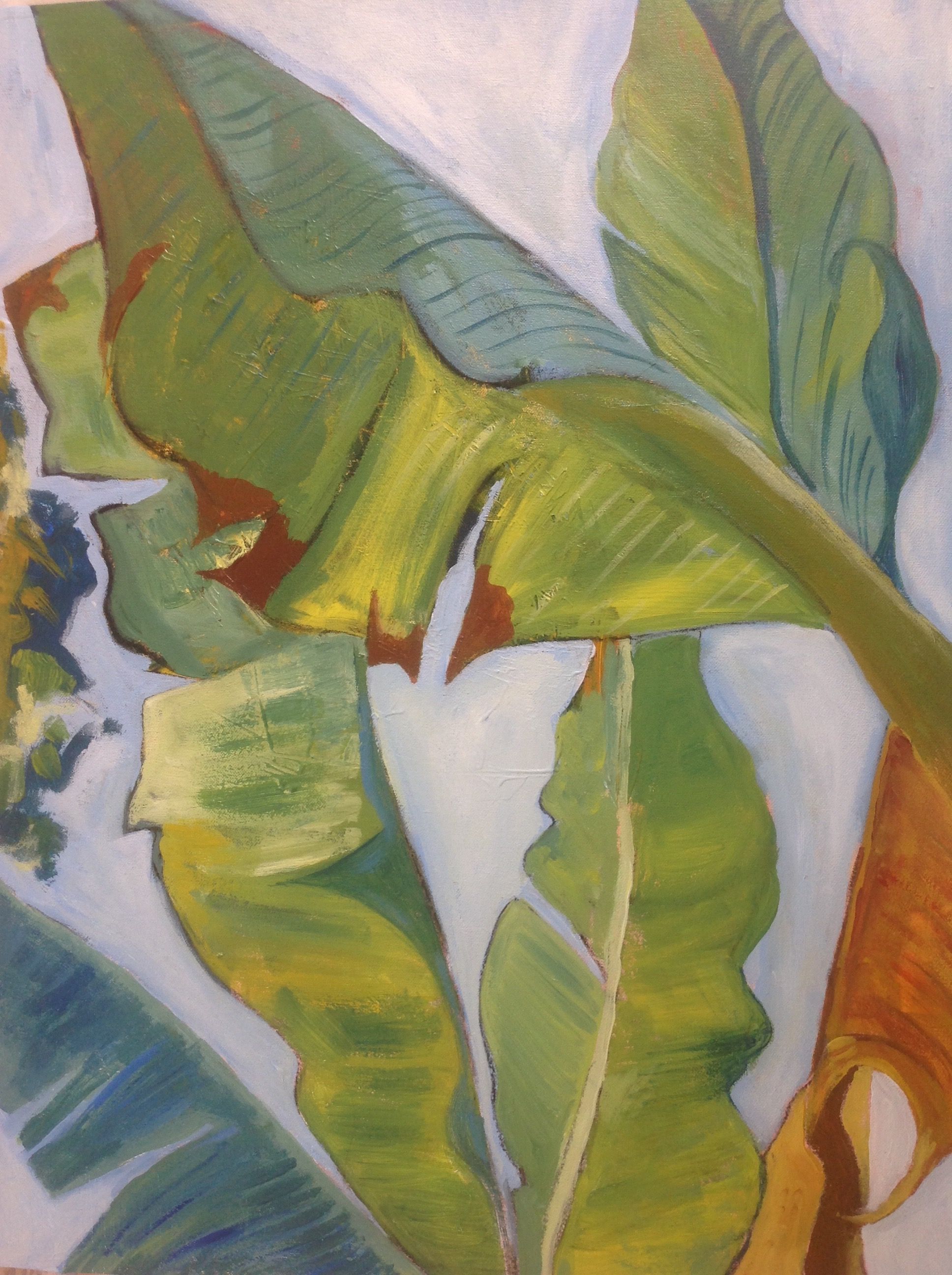 Banana Leaves Acrylic On Canvas Foglie Di Banano Foglie Giungla Banana Leaves Acrylic On Canvas Foglie Di Banano Foglie Giungla