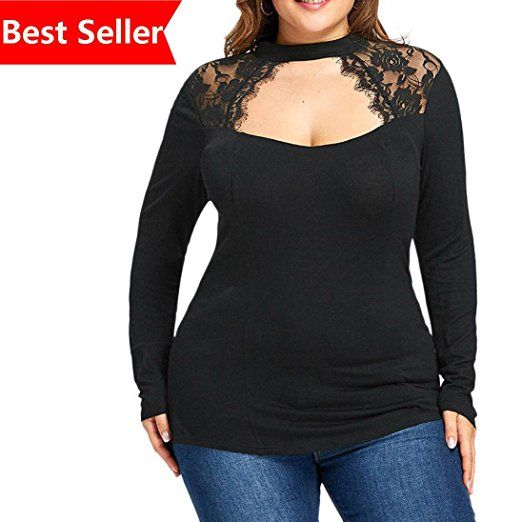 kaifongfu Womens Plus Size Tunic Blouse Tie Die Shirt Long Sleeve Loose Pullover Tops