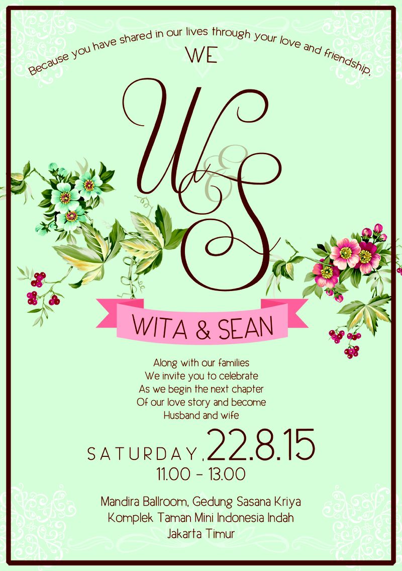 our virtual wedding invitation by nina d wedding invitations