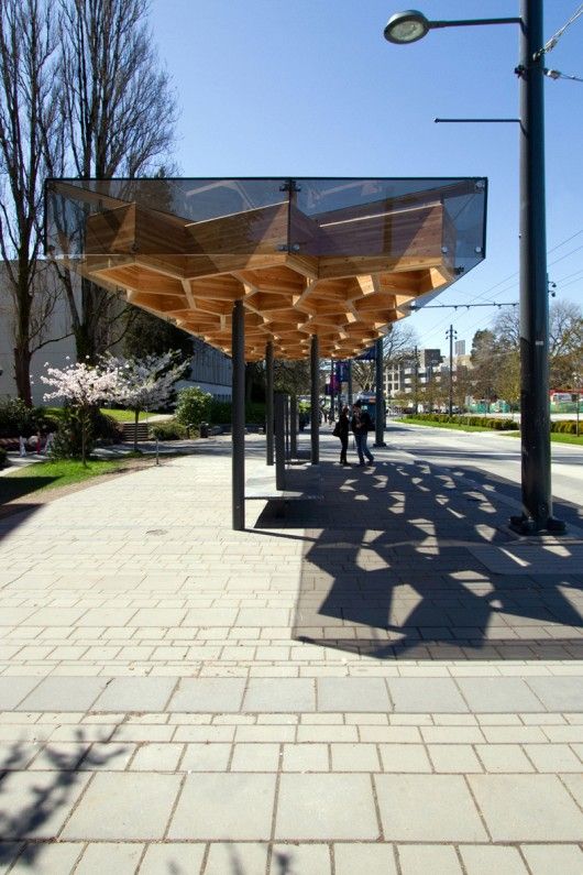 University Boulevard Transit Shelters / PUBLIC Architecture + Communication