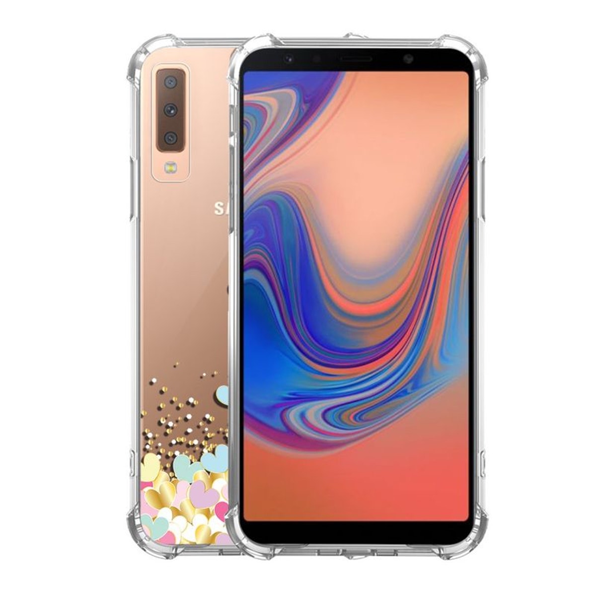 coque samsung a7 2018 pastel