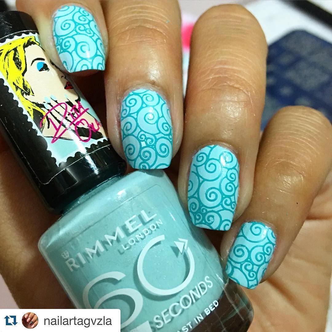 I really love how the pop art on the bottle subtlety makes this mani pop-tastic love it by the amazingly beautiful @nailartagvzla How cool is this? I just love how my manis turn out with @uberchicbeauty #stampingplates and the #clearjellystamper from @purjoinailstudio everything is transferred to my nails in a such clean way... I LOVE THEM! #uberchicbeauty #collection6 @rimmellondonuk #breakfastinbed @mundodeunas #aqua #sechevite #nailstagram #instanails #nailpromote #nails2inspire #igna... Stamping Nail Art, Stamping Plates, Ongles Nails, Rimmel London, Just Love, Nail Colors, Pop Art, Nail Designs, Aqua